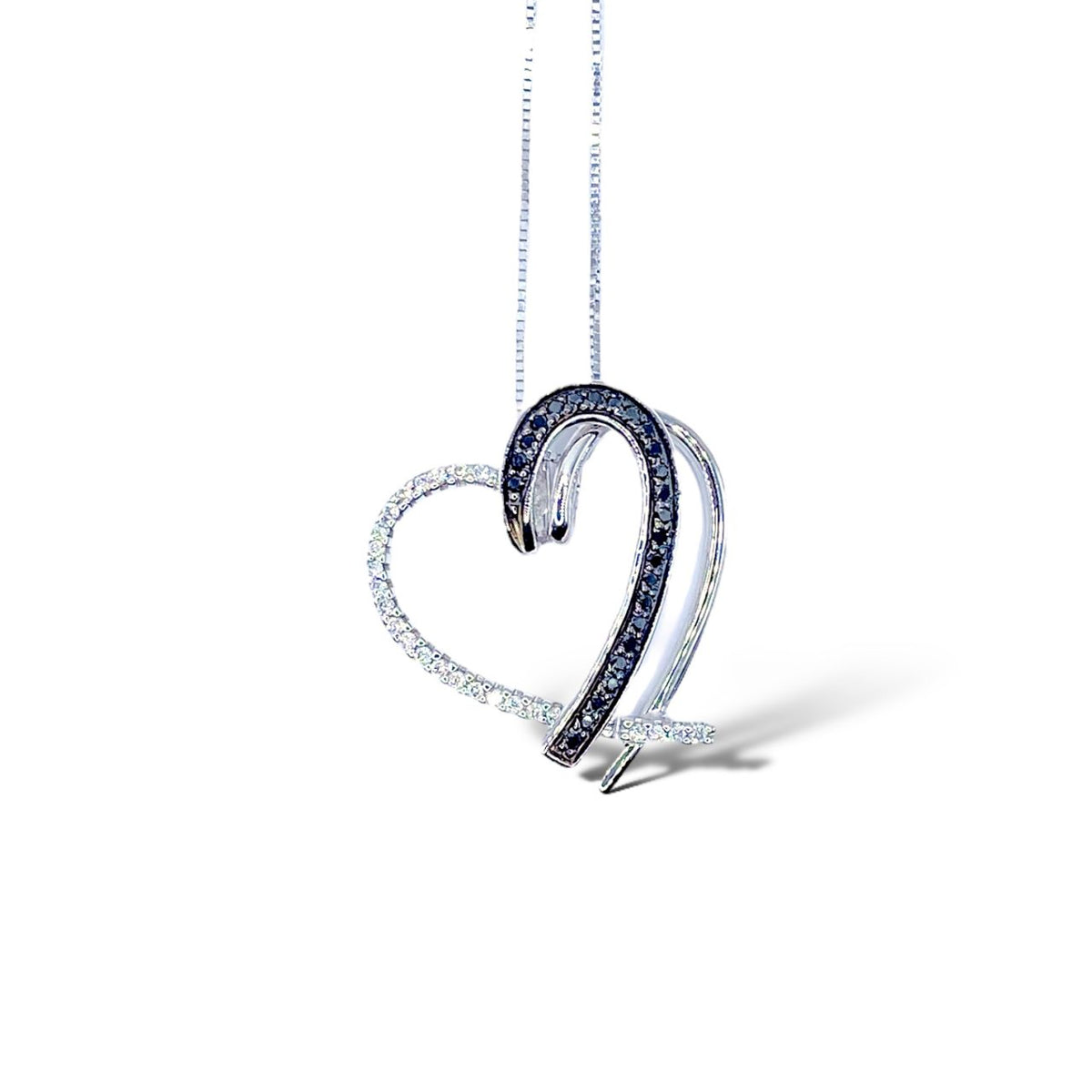 Collana a Cuore Comete Gioielli in Oro 18KT e Diamanti