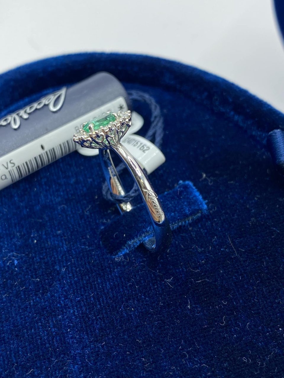 Anello Recarlo con Diamanti e Smeraldo Ct 0,35