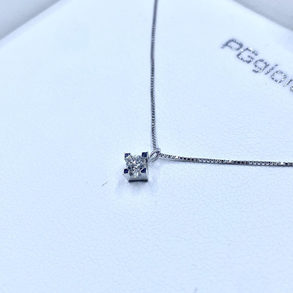 Collana Punto Luce PG Gioielli con Diamante Ct. 0.09