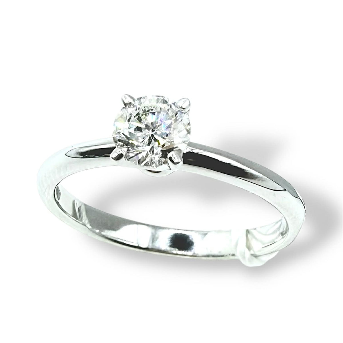 Anello Crivelli Solitario in Oro 18KT 18KT e Diamante Ct 0.40
