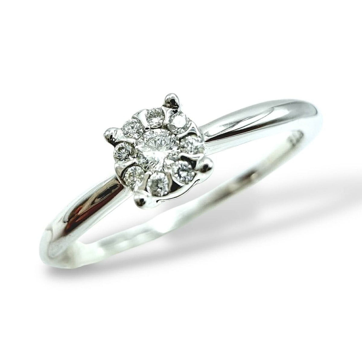 Anello Donna Solitario Comete Gioielli in Oro 18KT con Diamante Ct. 0.10