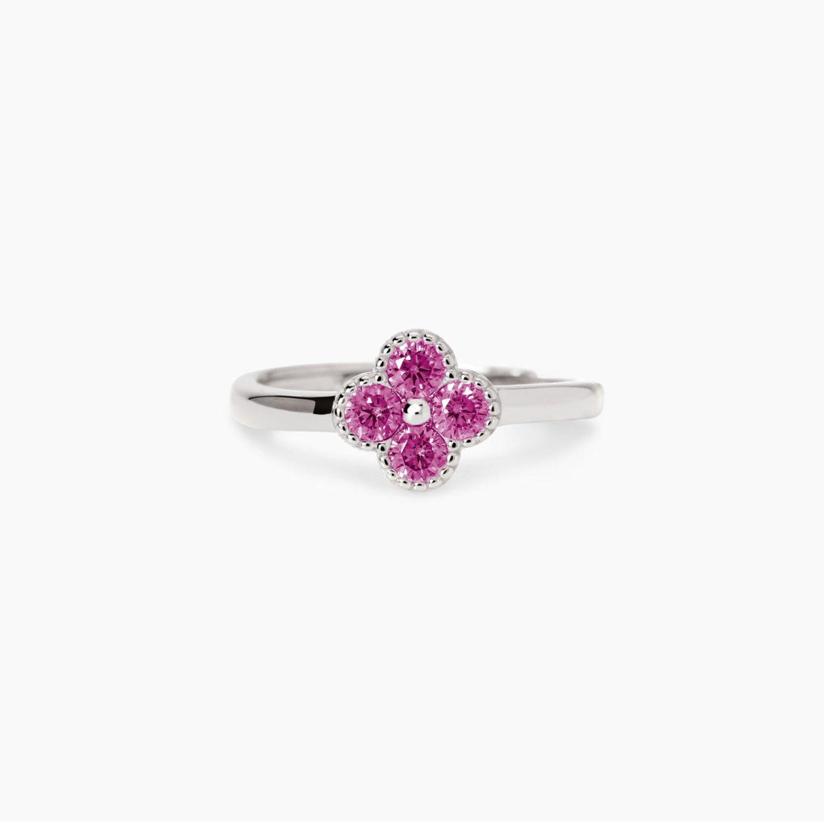 Anello Mabina in Argento con Tormalina Rosa