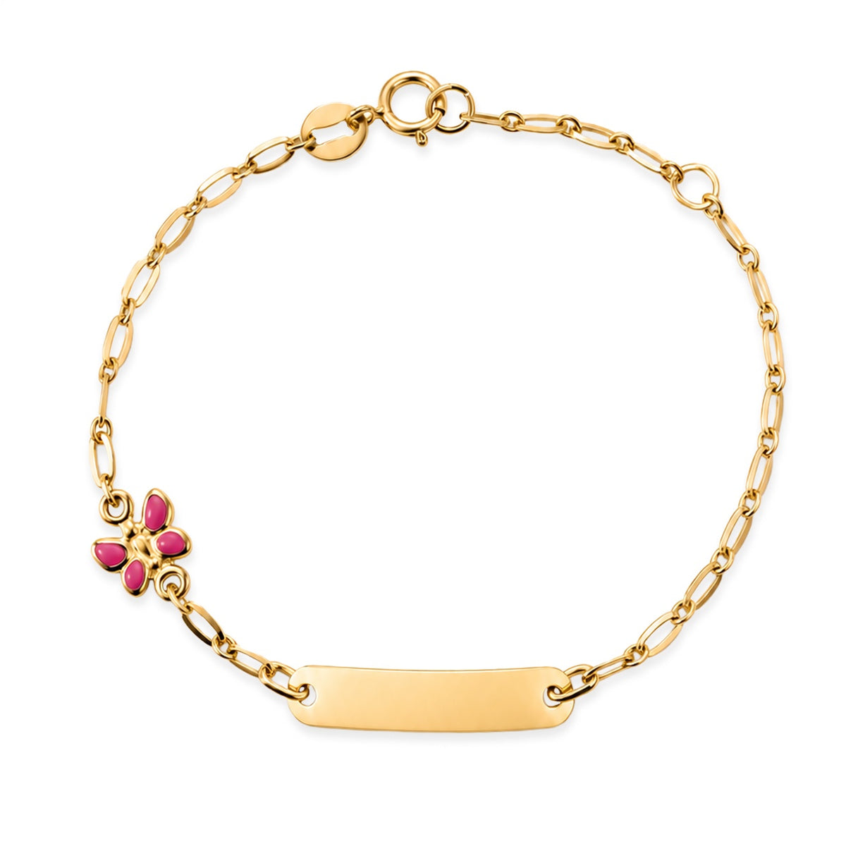 Bracciale Bimba iGold in Oro Giallo 9Kt con Targhetta