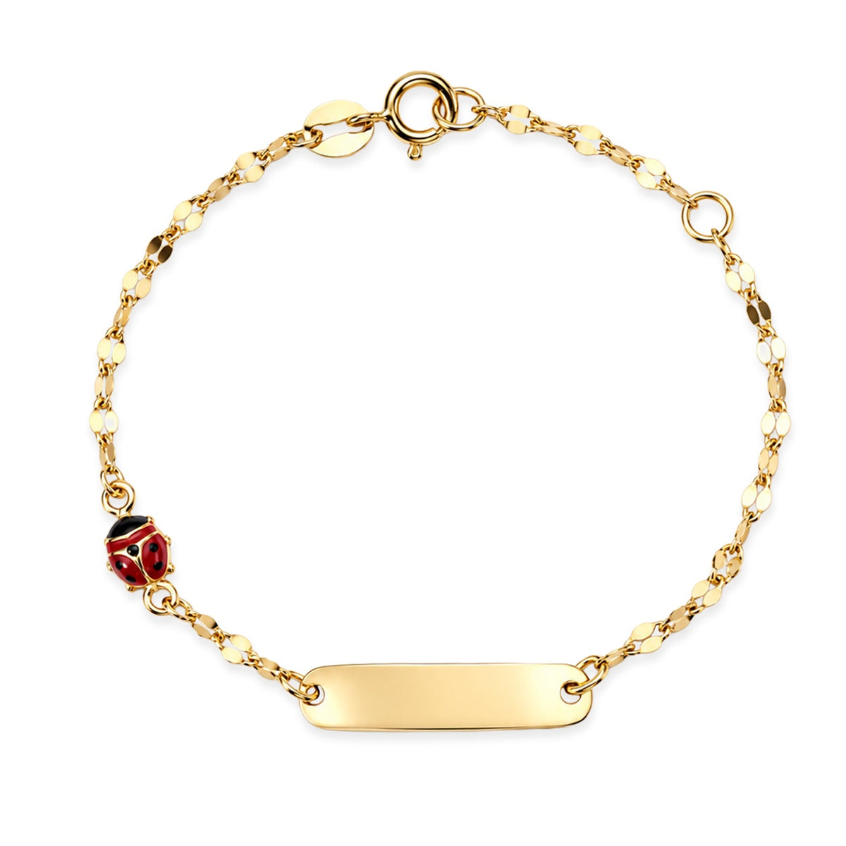Bracciale Bimba iGold in Oro Giallo 9Kt con Targhetta
