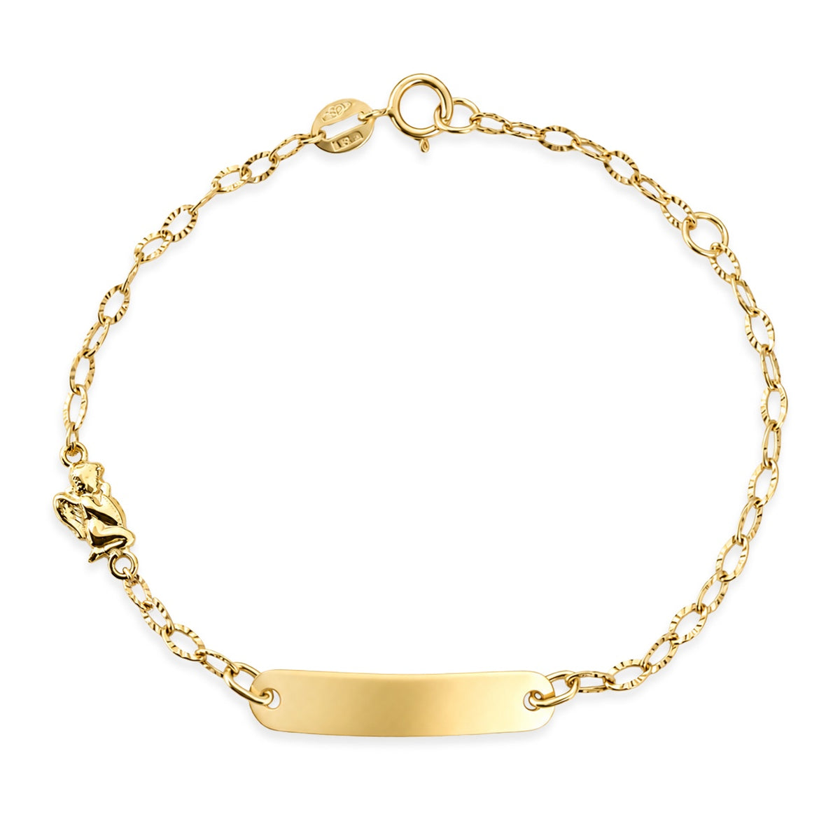 Bracciale Bimbo iGold in Oro Giallo 9Kt con Targhetta