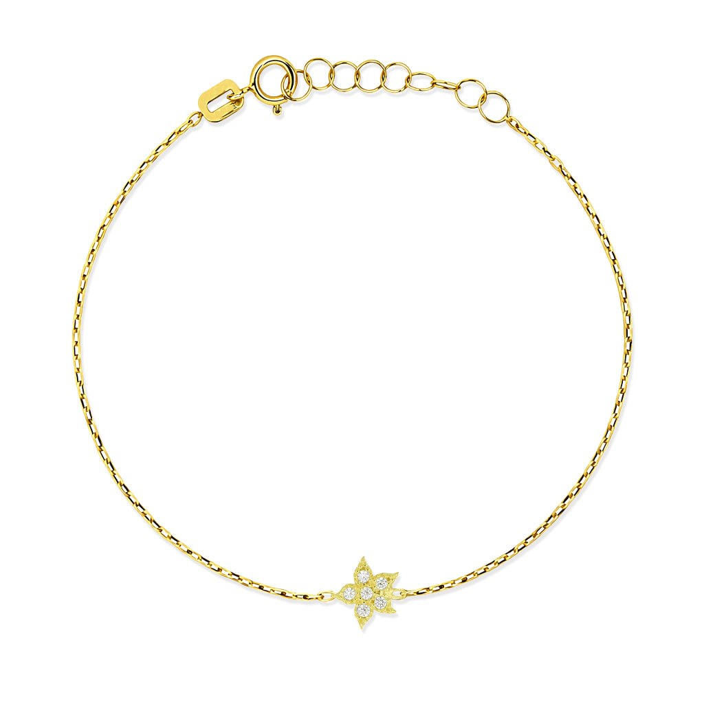 Bracciale Donna in Oro Giallo 9KT e Zirconi