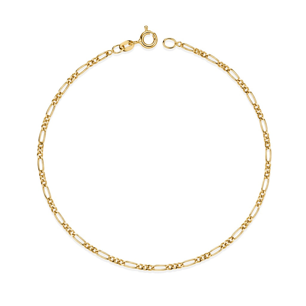 Bracciale Uomo iGold in Oro Giallo 9 KT con Maglia 3+1