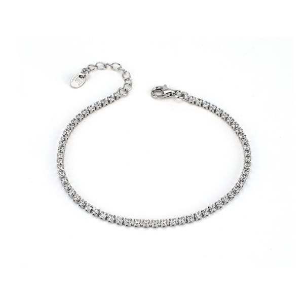 Bracciale Donna Tennis Boccadamo in Argento e Zirconi