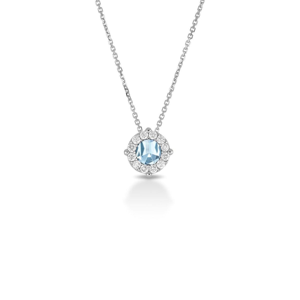 Collana iGold modello Magic in Oro Bianco 9Kt e Zircone Celeste