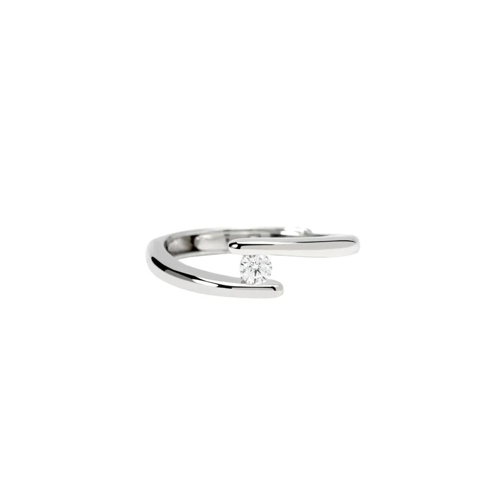 Anello Solitario Mabina My Diamond in Argento