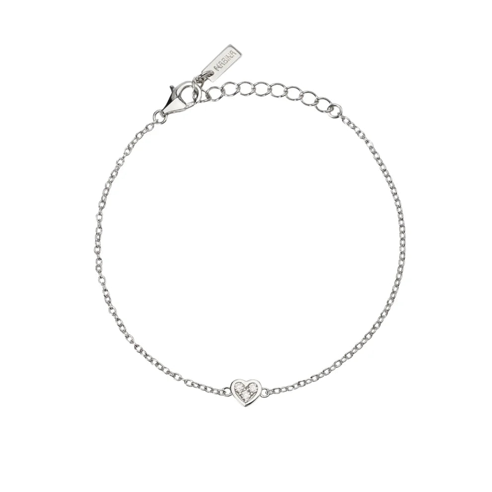Bracciale Donna Mabina My Diamond in Argento con Cuore