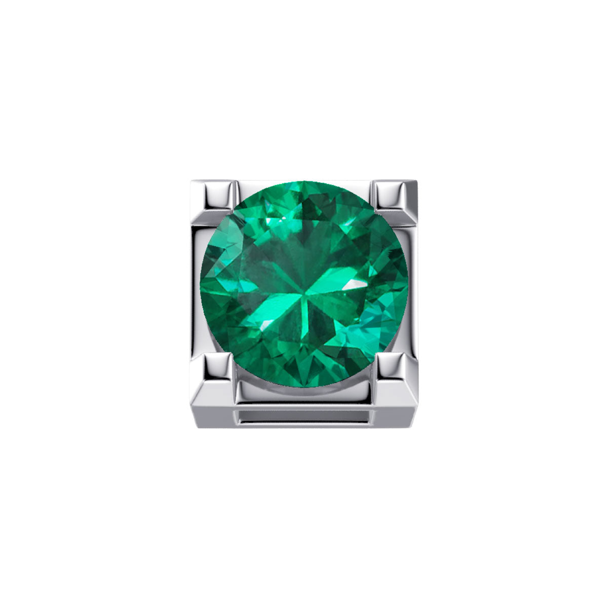 Elements - Griffe in Oro 18KT 18KT e Smeraldo Ct 0.05