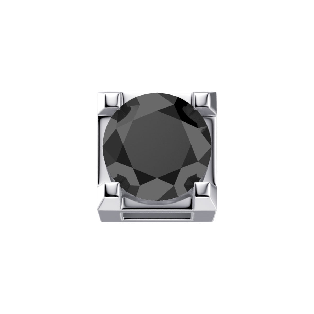 Elements - Griffe 0,05 ct in Oro 18KT 18KT e diamante nero - DCHF3303.005
