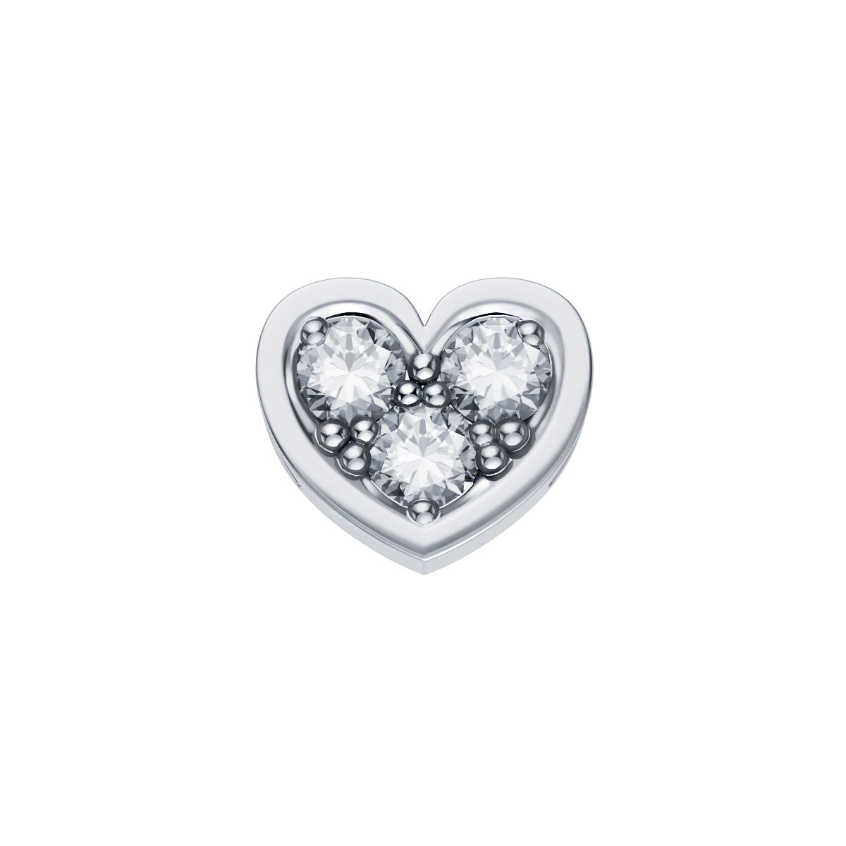 Elements - Cuore Piccolo in Oro 18KT 18KT e Diamanti
