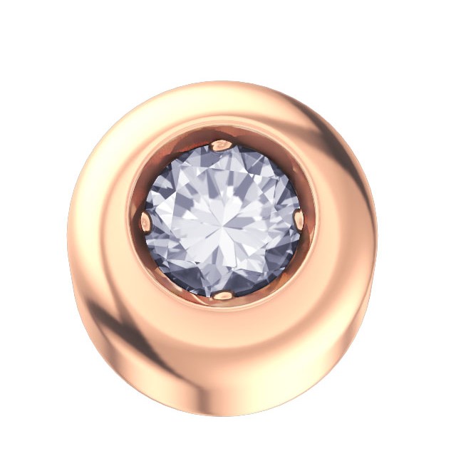 Elements – Griffe Cipollina in Oro 18KT 18KT e Diamante Ct 0.02