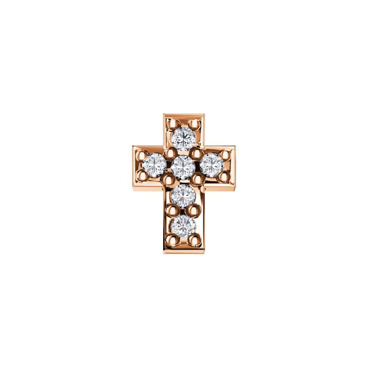 Elements - Croce in Oro 18KT 18KT e diamanti - DCHF6520.003