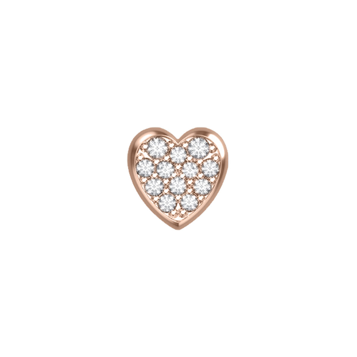 Elements - Cuore in Oro 18KT 18KT con Diamanti Ct 0.03