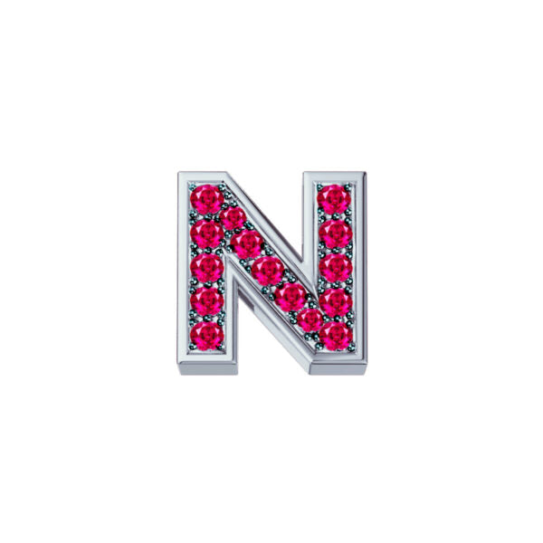 Elements - Lettere in Oro 18KT  e rubini