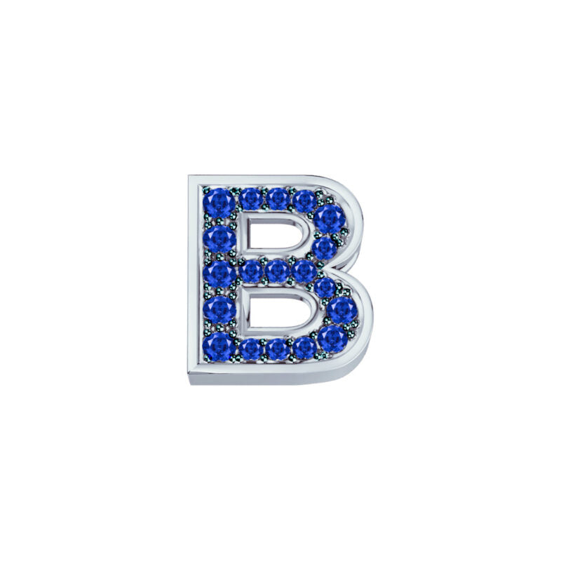 Elements - Lettere in Oro 18KT 18KT e Zaffiri