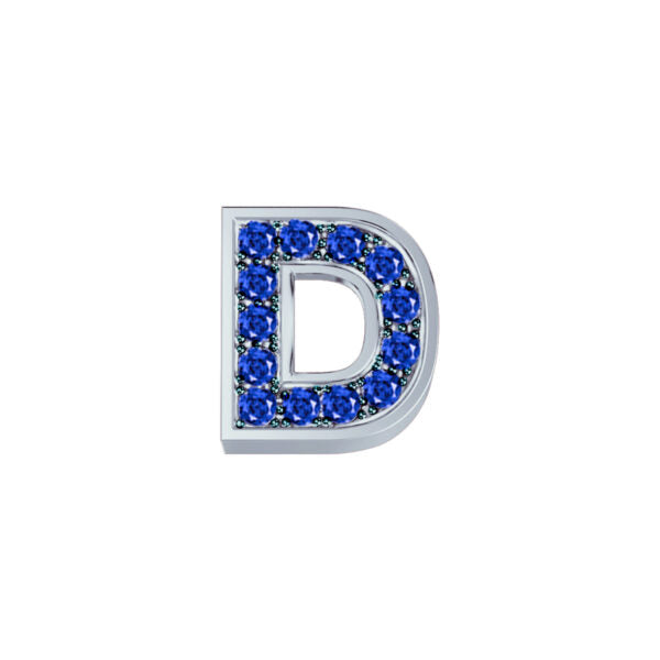 Elements - Lettere in Oro 18KT 18KT e Zaffiri