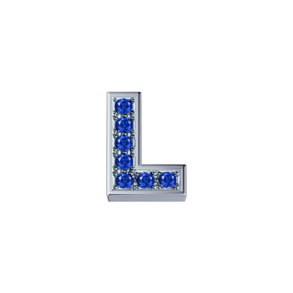 Elements - Lettere in Oro 18KT 18KT e Zaffiri