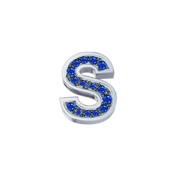 Elements - Lettere in Oro 18KT 18KT e Zaffiri