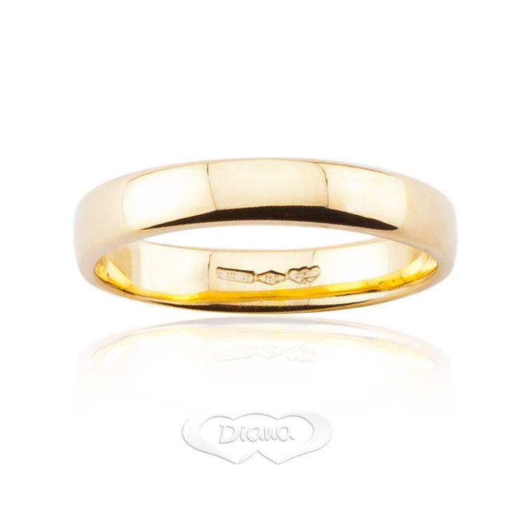 Fede Classica Diana Vellutata 3 mm Oro 18KT 18KT