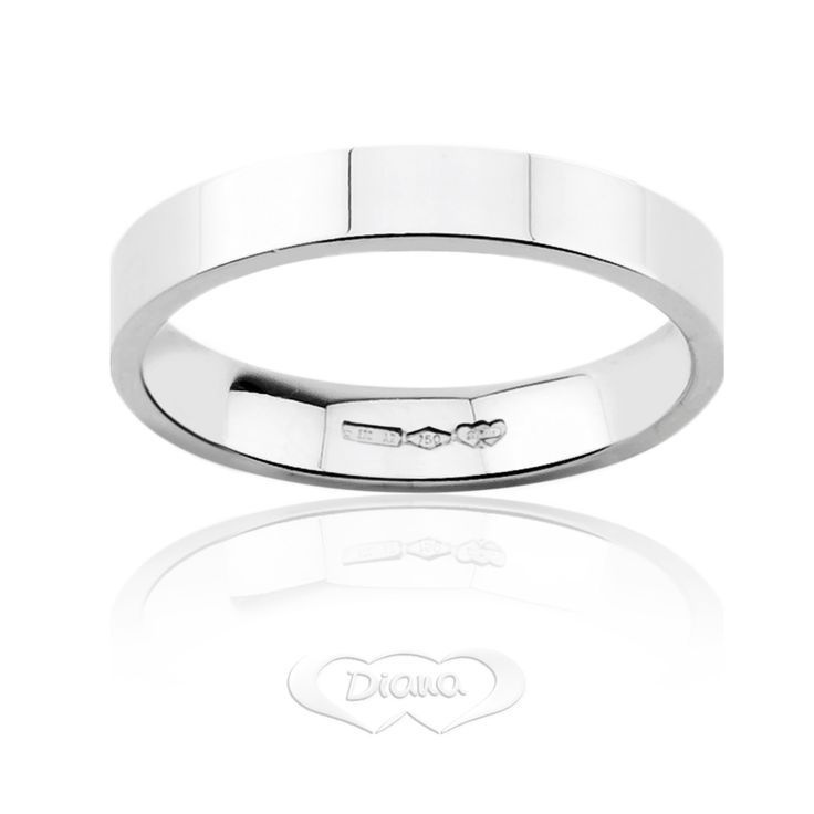 Fede Piatta Diana Vellutata 3,7 mm Oro 18KT 18KT