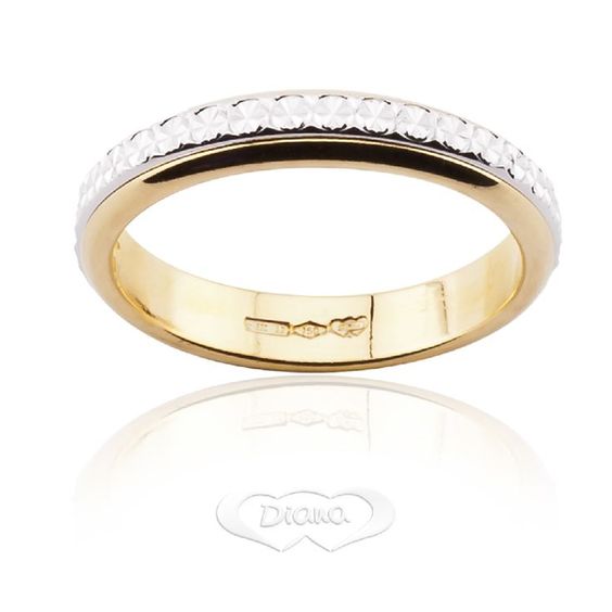 Fede Girella Diana 3,8 mm Oro 18KT 18KT