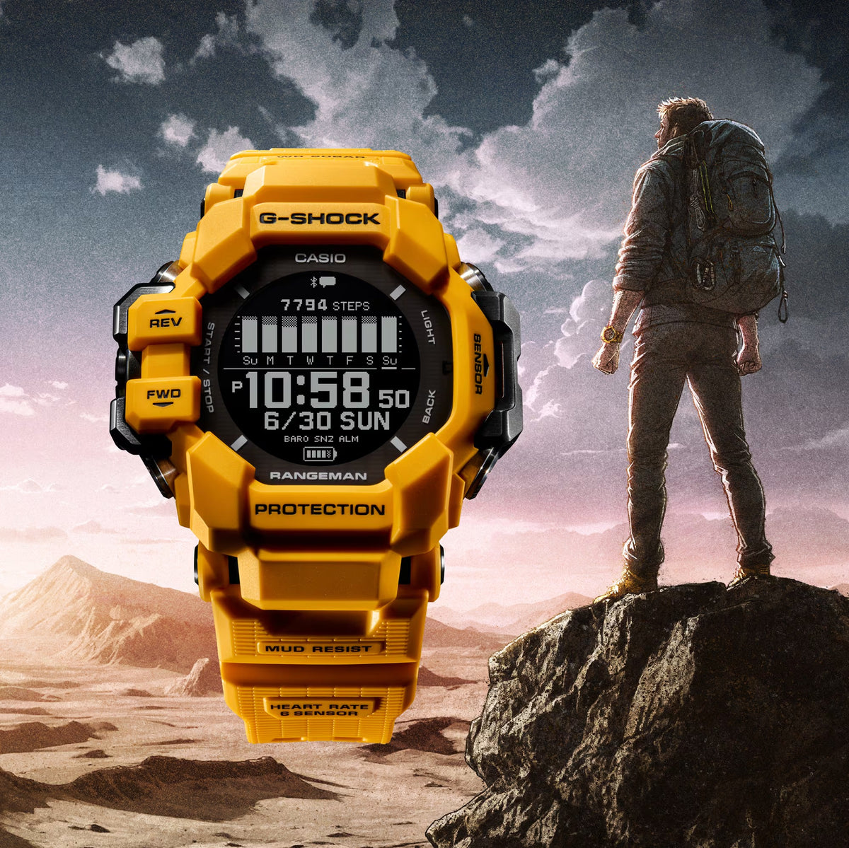 Orologio Uomo Casio G-shock Master of G Rangeman