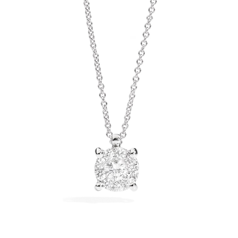 Collana Recarlo Nodo D’amore in Oro 18KT e Diamanti Ct 0.10
