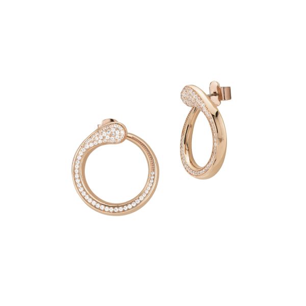 Orecchini Donna Boccadamo in Bronzo Rosè con Zirconi - Caleida