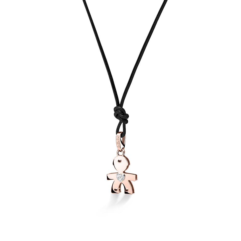 Ciondolo Le Bebè Bimbo in Oro 18KT 18KT con Diamanti – LBB066