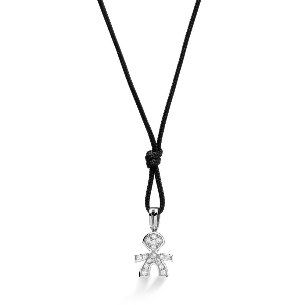 Ciondolo Le Bebè Bimbo Oro 18KT 18KT e Diamanti