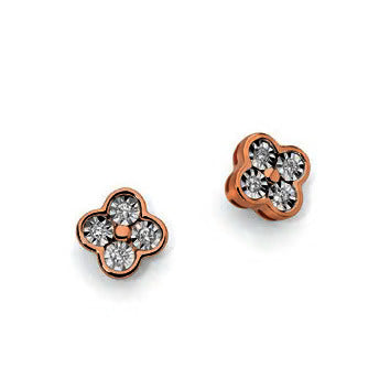 Orecchini DonnaOro in Oro Rosè 18KT e Diamanti