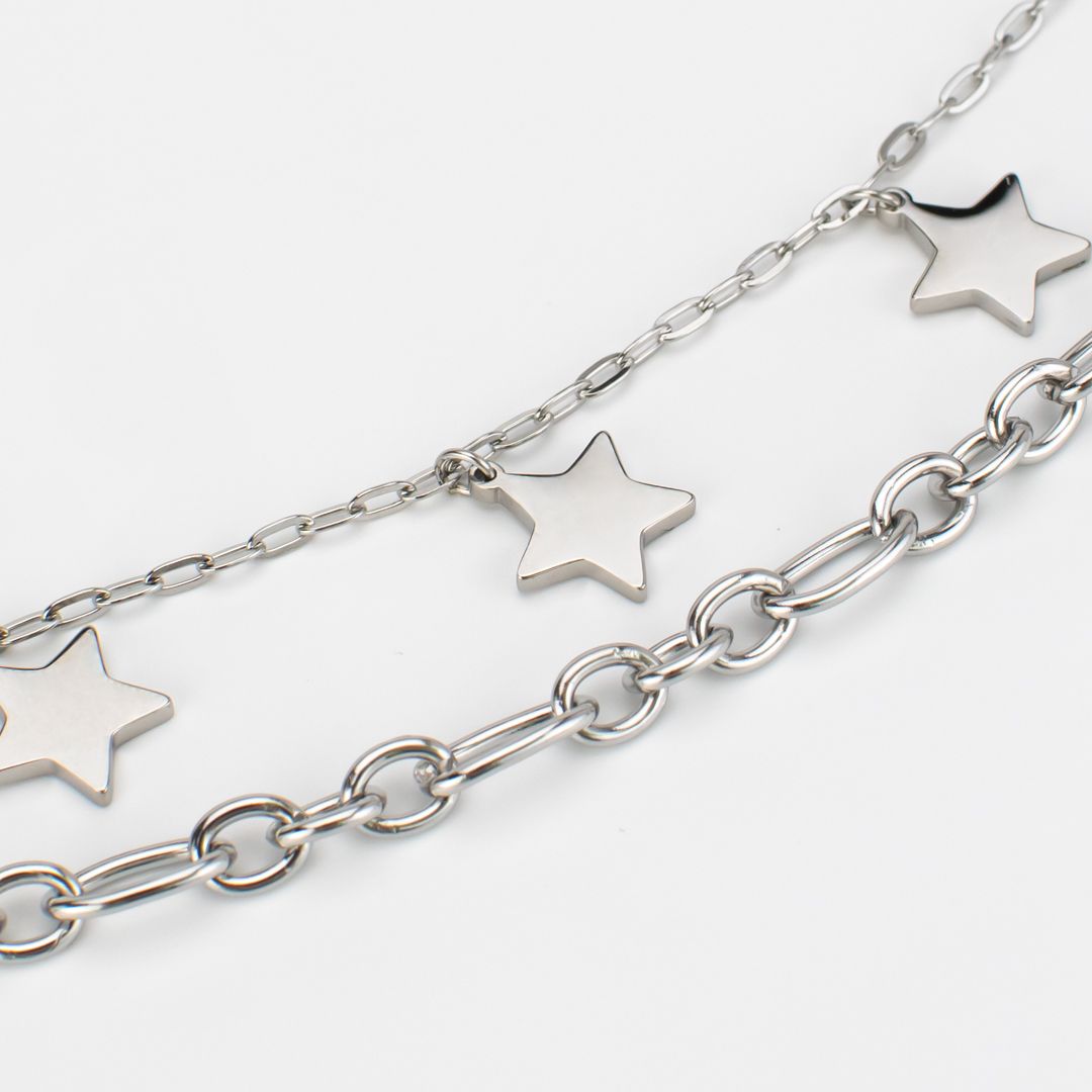 Collana doppio filo con stelle MY/GR04