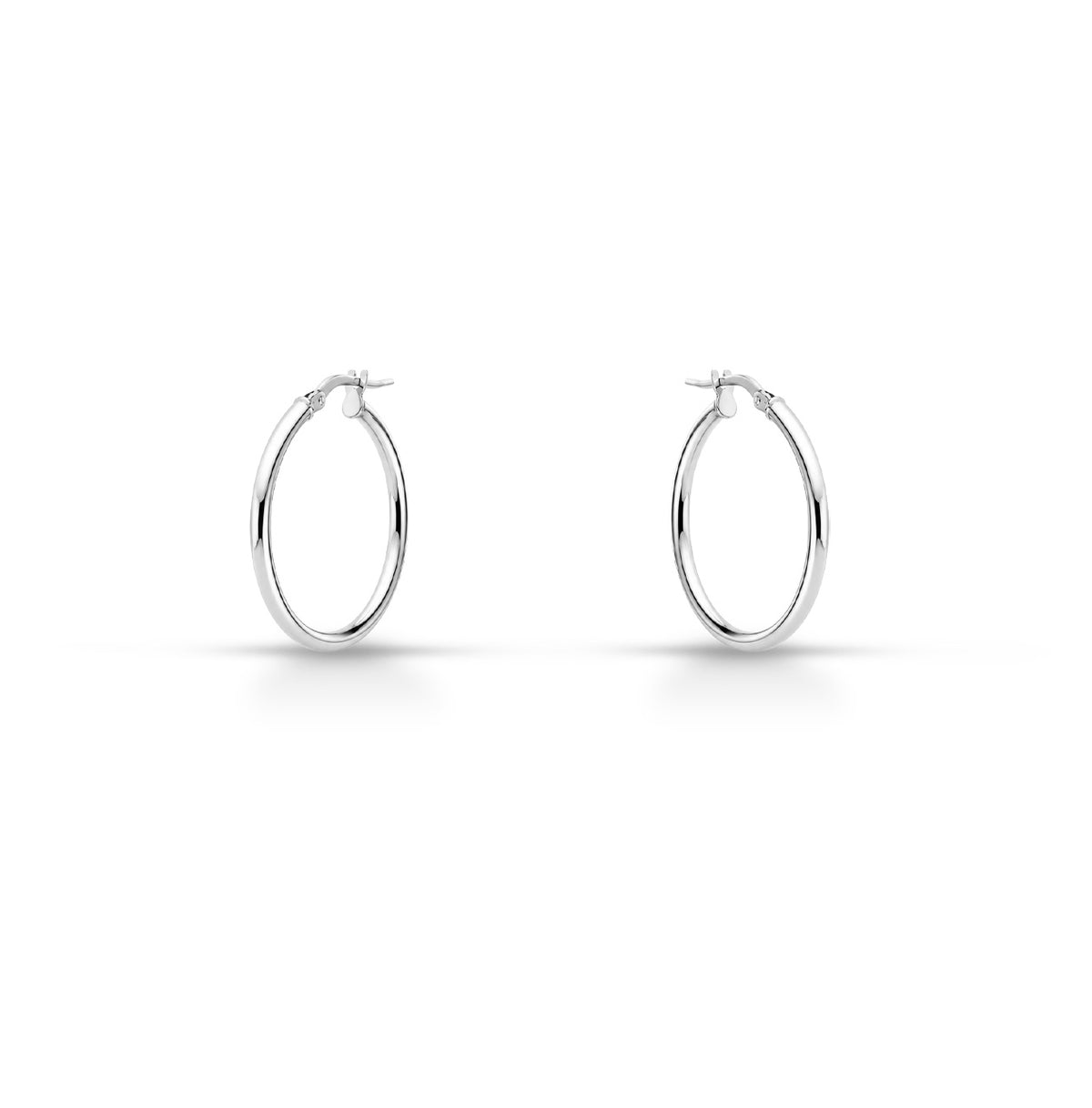 Orecchini a Cerchio 20mm iGold in oro Bianco 9KT