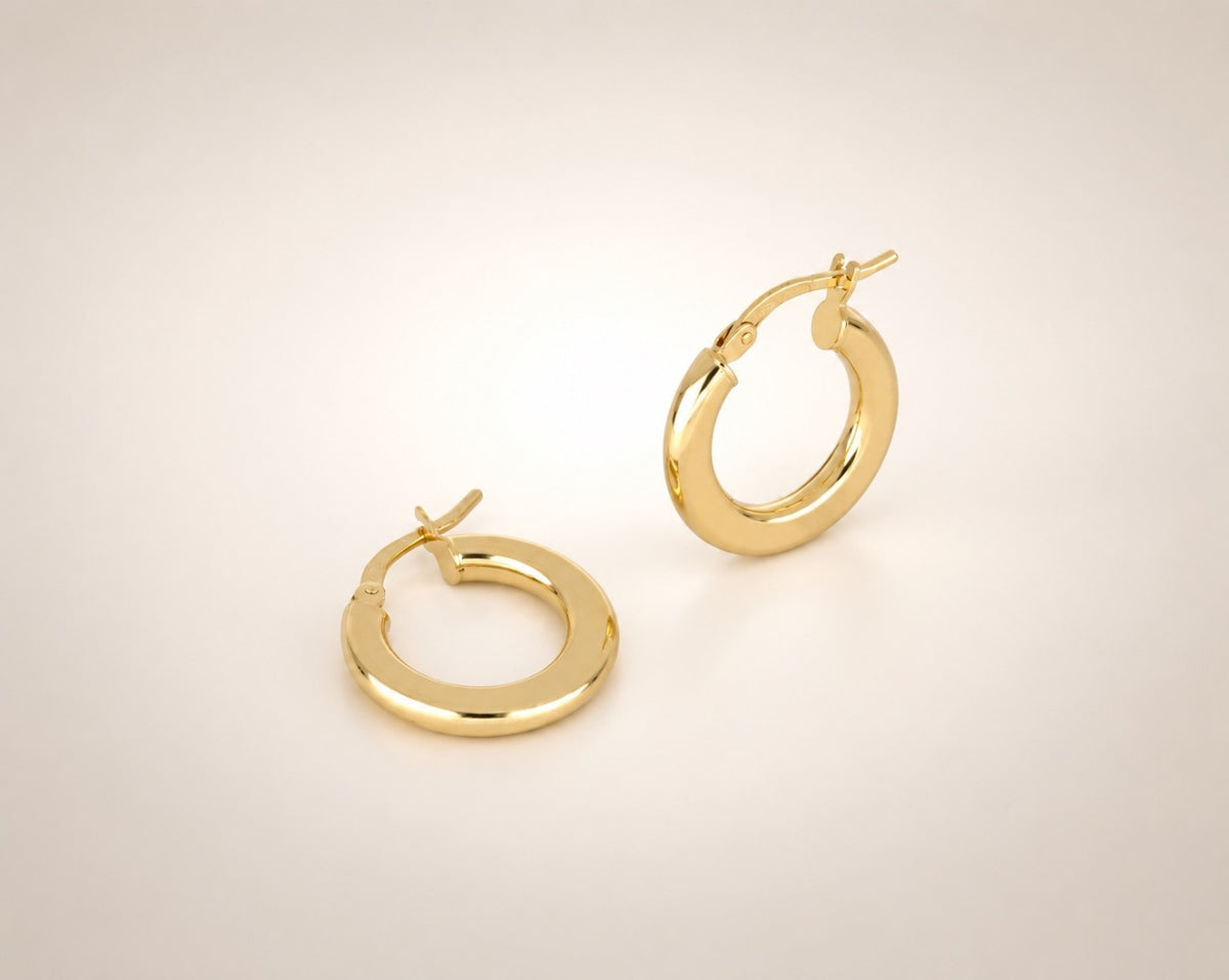 Orecchini a Cerchio 10mm iGold in oro Giallo 9KT