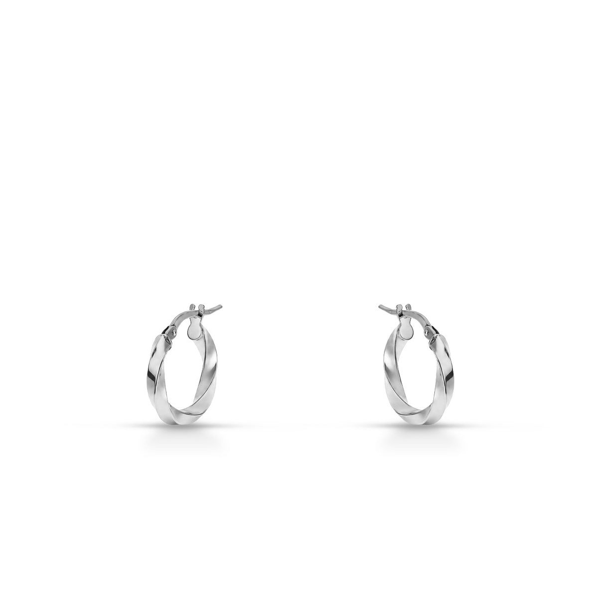 Orecchini a Cerchio 10mm iGold in oro Bianco 9KT