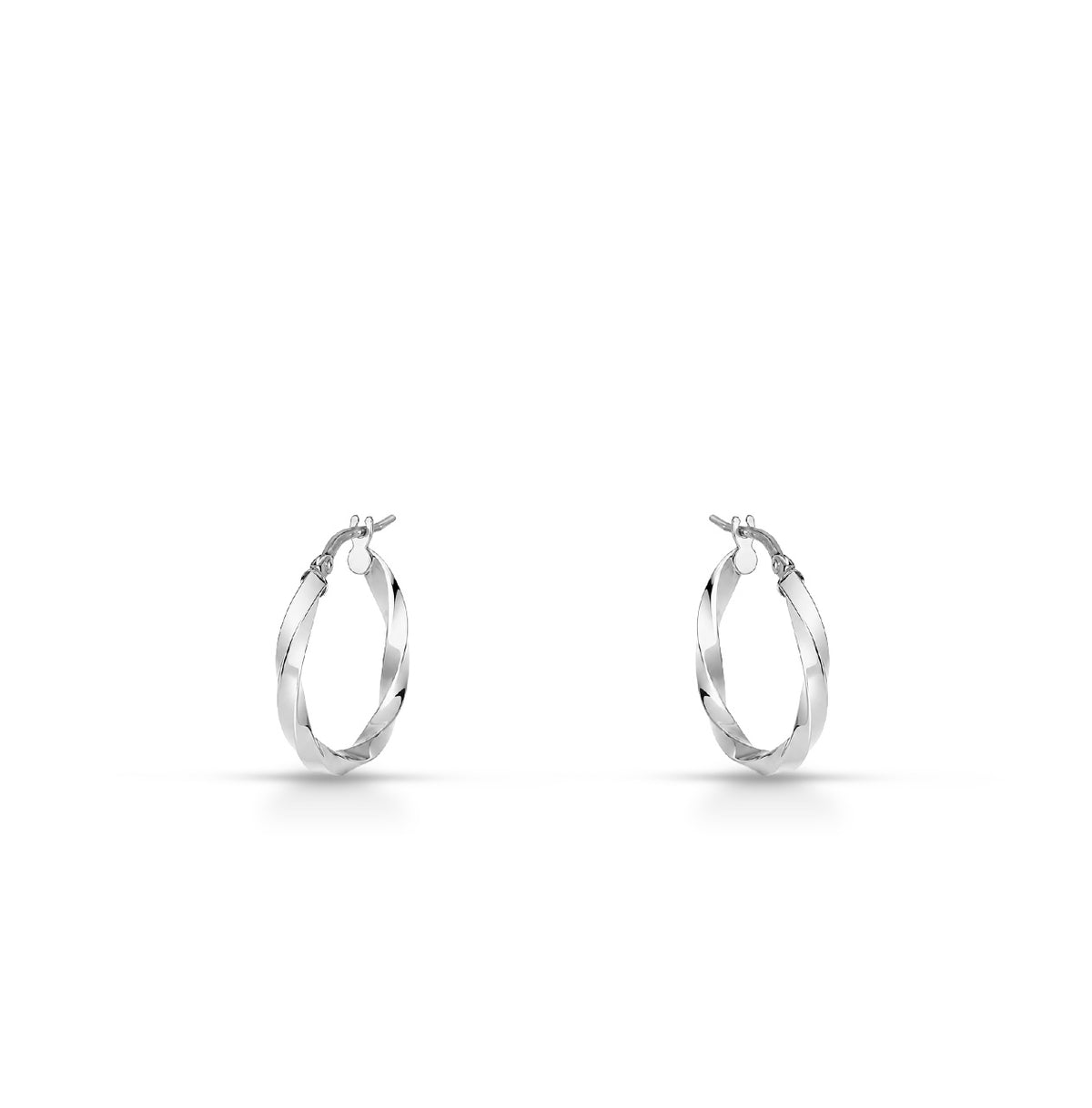 Orecchini a Cerchio 15mm iGold in oro Bianco 9KT