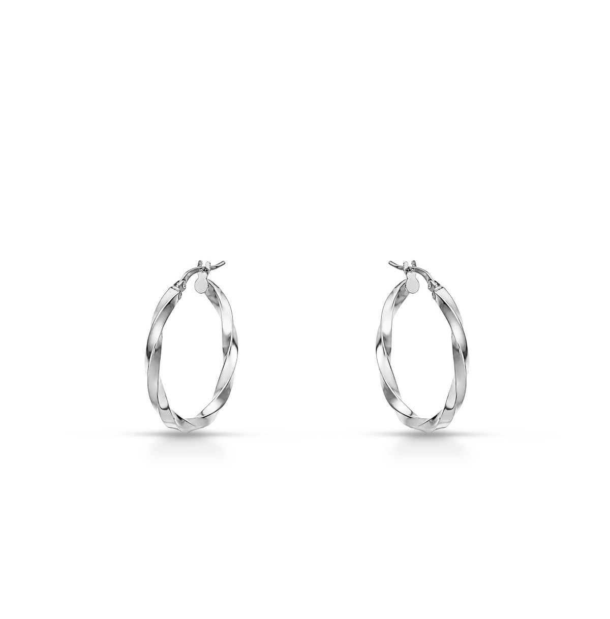Orecchini a Cerchio 20mm iGold in oro Bianco 9KT