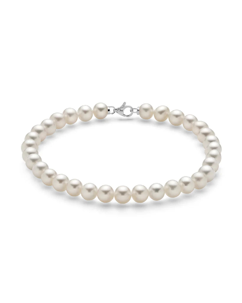 Bracciale di Perle mm. 7-7,5 Miluna in Oro 18KT 18KT