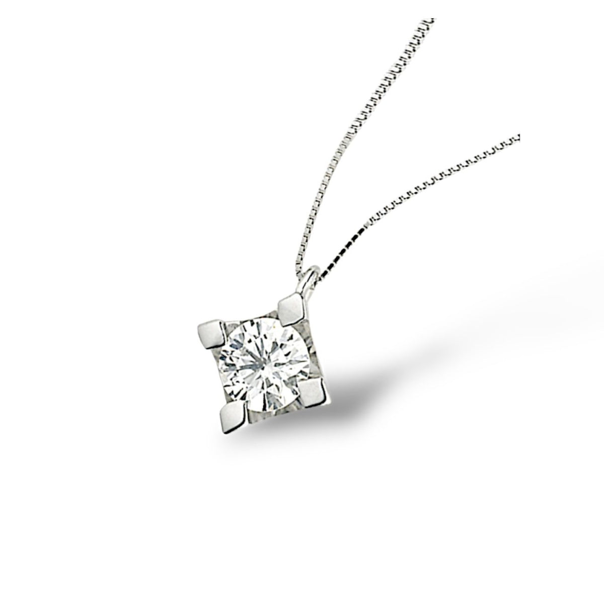 Collana Punto Luce PG Gioielli con Diamante Ct. 0.11