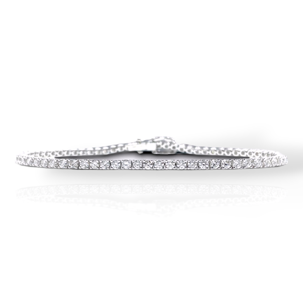 Bracciale Tennis in Oro 18KT 18KT e Diamanti Ct. 3.40