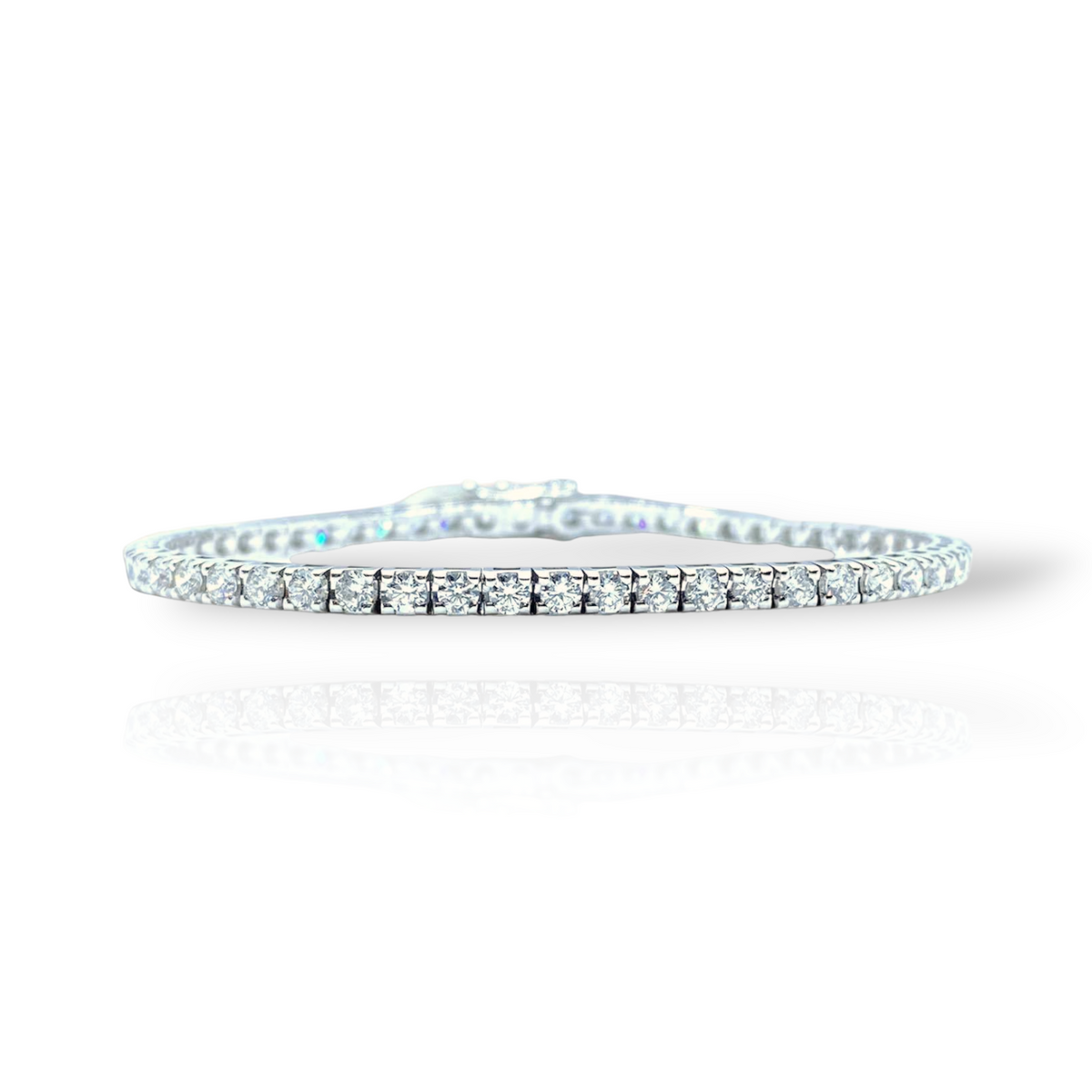 Bracciale Tennis Crivelli in Oro 18KT 18KT e Diamanti Ct 3,25