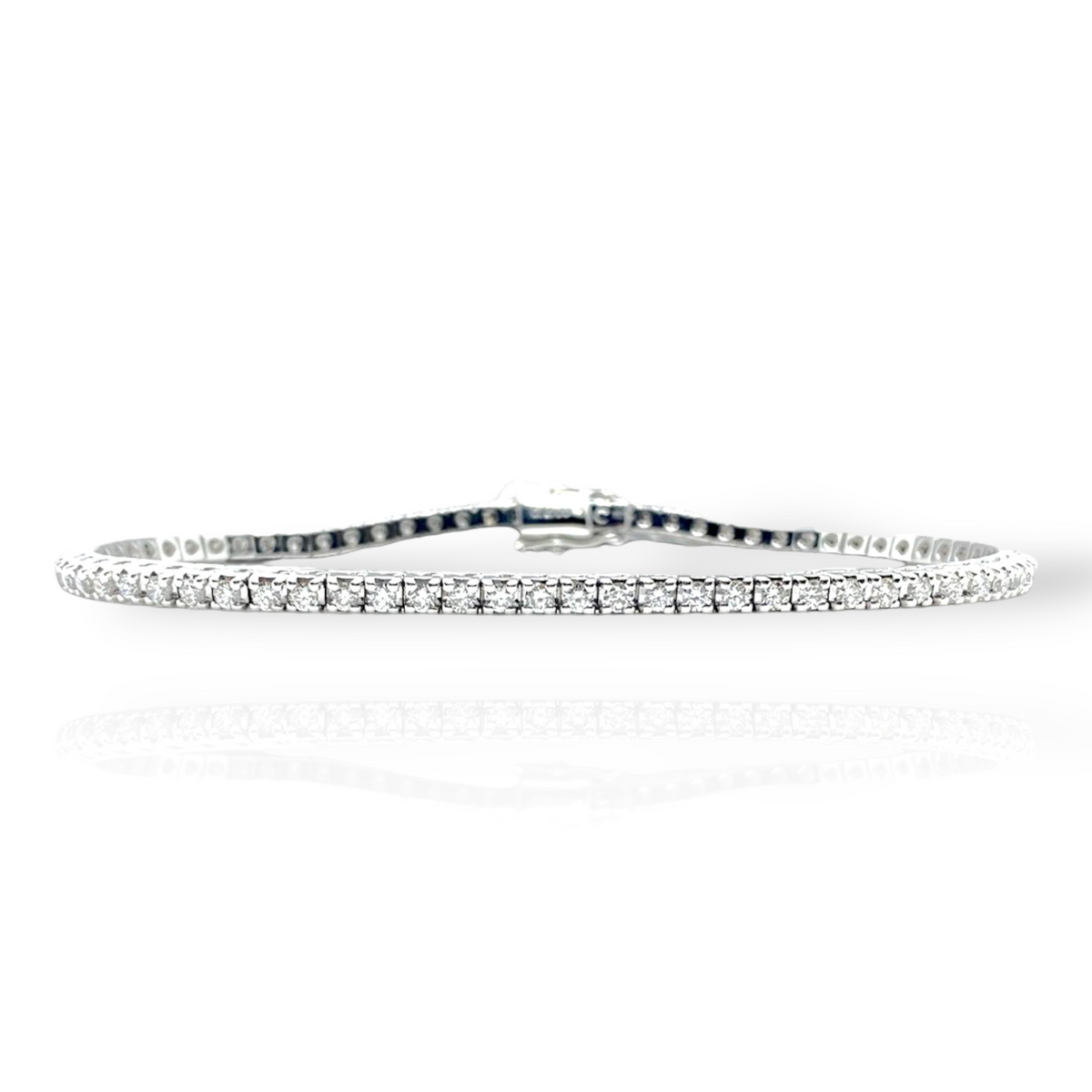 Bracciale Tennis Crivelli in Oro 18KT 18KT e Diamanti Ct 2.00