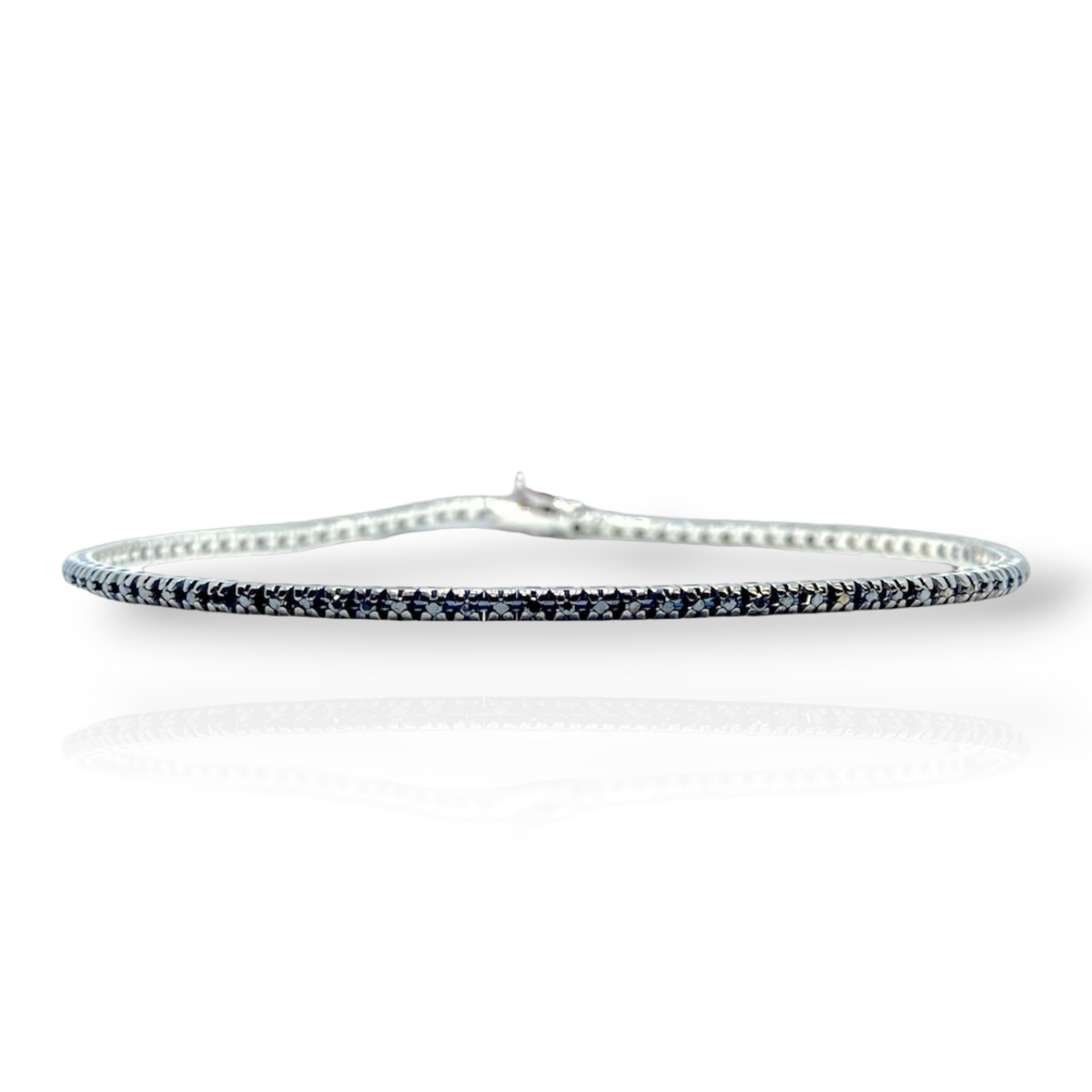 Bracciale Tennis PG Gioielli in Oro 18KT e Diamanti Neri Ct 0.50