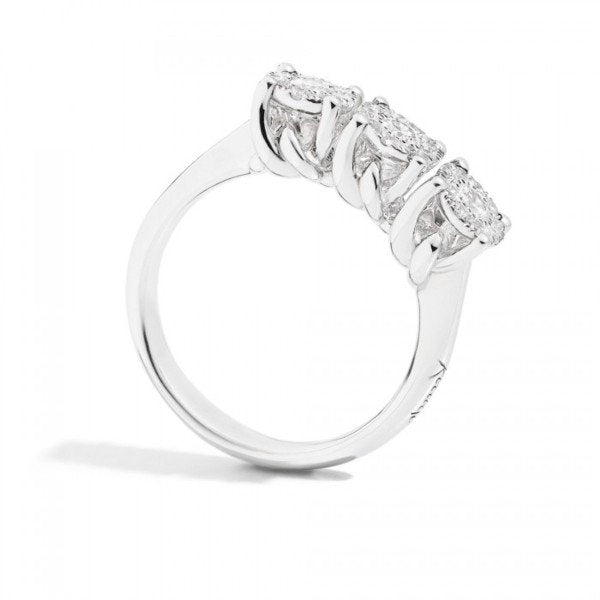 Anello Recarlo Trilogy Nodo D'amore con Diamanti Ct 0.46