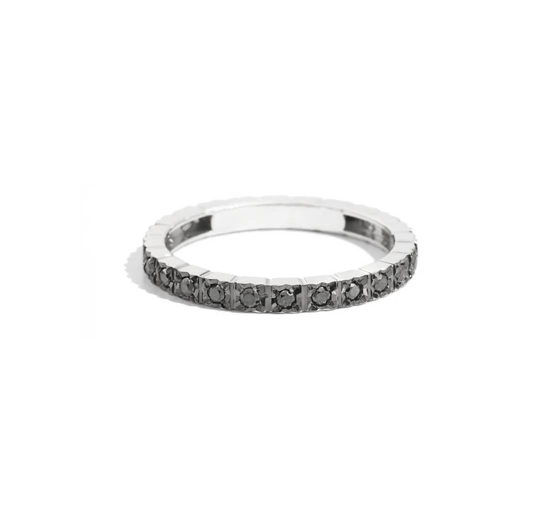 Anello Veretta Girodito Recarlo in Oro 18KT 18KT e Diamanti Ct. 0.19