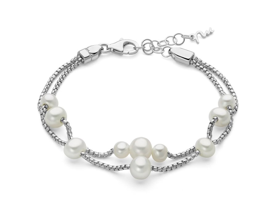Bracciale Donna Miluna in Argento e Perle - I Gioielli di Miss Italia
